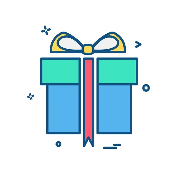 Giftbox 아이콘 디자인 일러스트 — 스톡 벡터