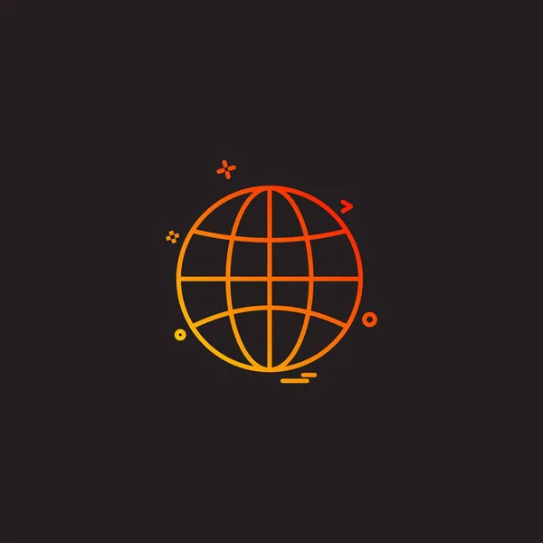Векторная Иллюстрация Иконок Глобуса — стоковый вектор
