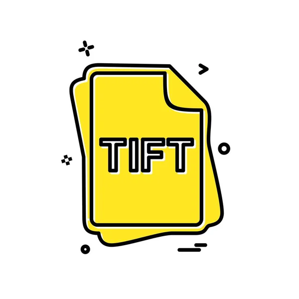 Διάνυσμα Σχεδιασμού Εικονιδίων Τύπου Αρχείου Tift — Διανυσματικό Αρχείο