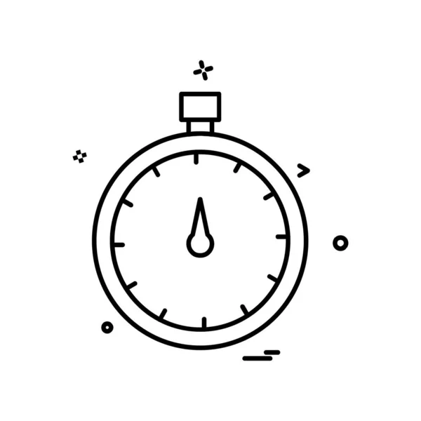 Conception Icône Montre Illustration Vectorielle Colorée — Image vectorielle