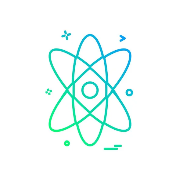 Nucleaire Pictogram Ontwerp Vectorillustratie — Stockvector