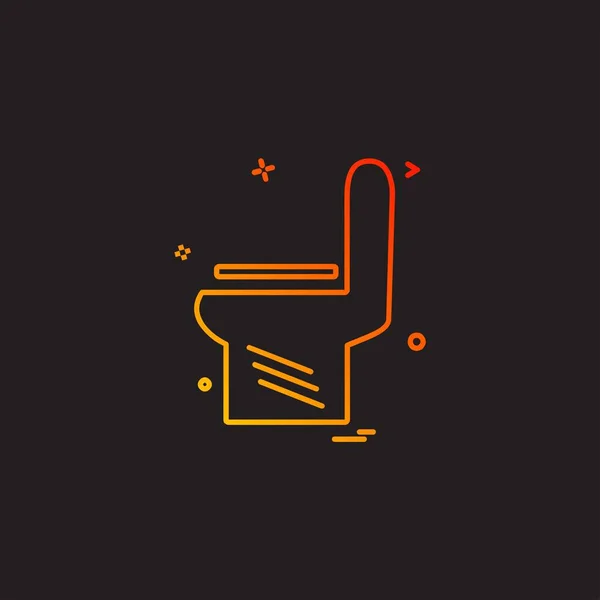 Designvektor Für Toilettensymbole — Stockvektor