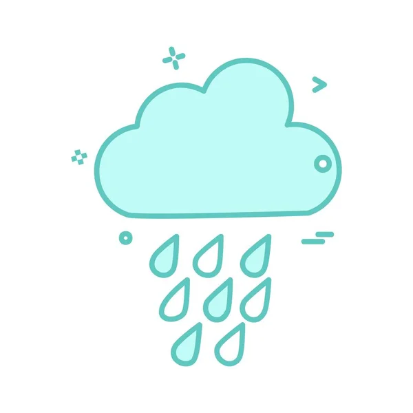 Weather Icon Design Vector — Stock Vector