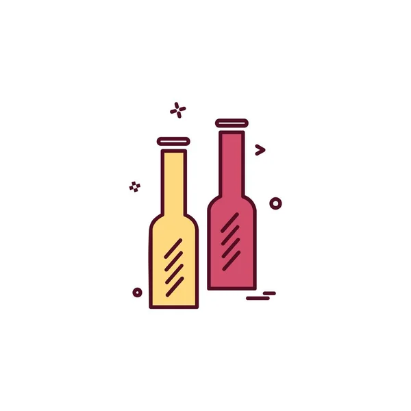 Design Ícone Bebida Ilustração Vetorial Colorida — Vetor de Stock