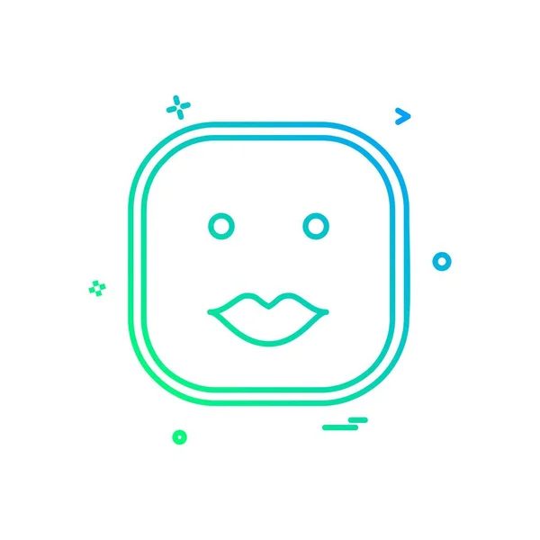 Вектор Дизайну Піктограм Happy Emoji — стоковий вектор