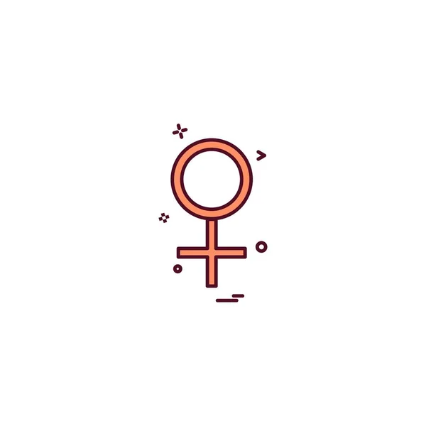 Female Girl User Icon Vector Desige — Stock Vector