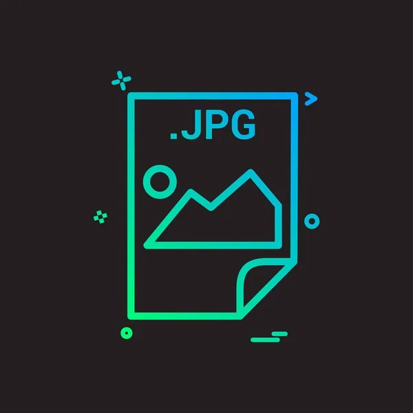 Aplicação Jpg Baixar Arquivos Arquivo Formato Ícone Vetor Design —  Vetores de Stock