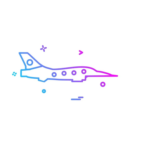 Вектор Проектирования Иконок Самолета — стоковый вектор