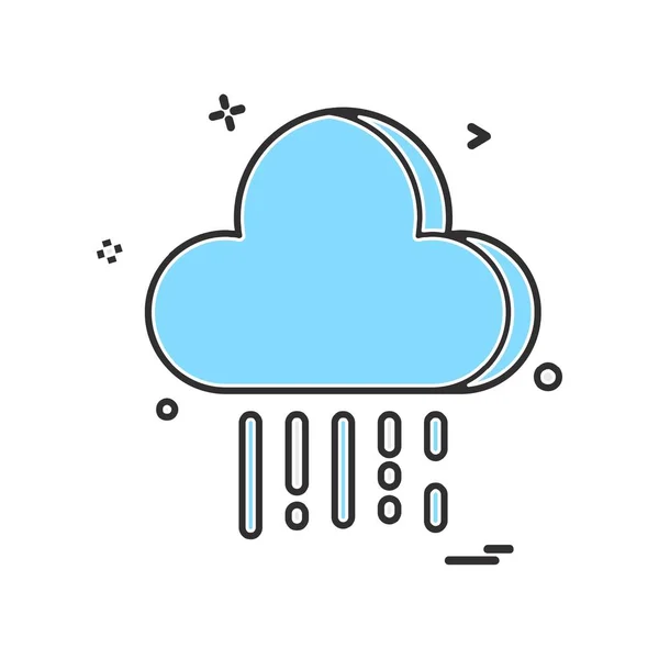 Vettore Progettazione Icone Meteo — Vettoriale Stock