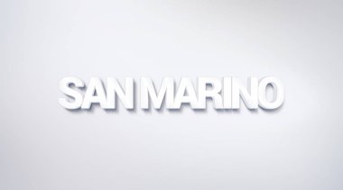 San Marino, metin tasarım. hat. Tipografi poster. Duvar kağıdı arka plan olarak kullanılabilir