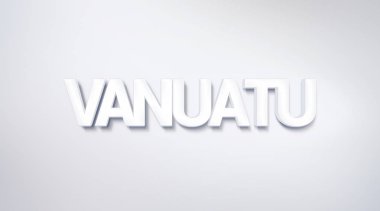 Vanuatu, metin tasarım. hat. Tipografi poster. Duvar kağıdı arka plan olarak kullanılabilir