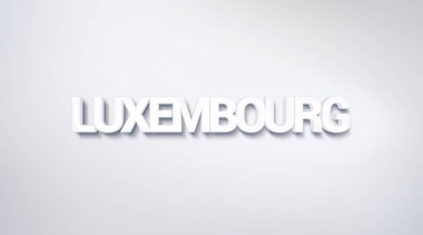 Luxembourg, metin tasarım. hat. Tipografi poster. Duvar kağıdı arka plan olarak kullanılabilir