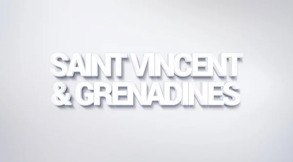 Saint Vincent and Grenadines, text design. calligraphy. Typography poster. Usable as Wallpaper background