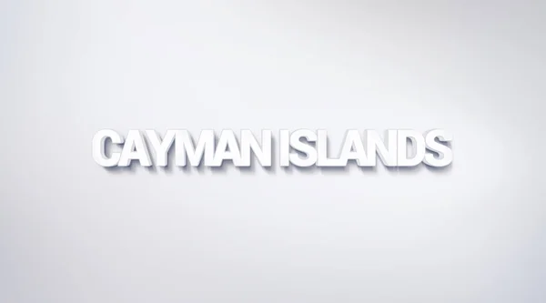 Cayman Islands Text Design Calligraphy Typography Poster Usable Wallpaper Background — Stock Photo, Image