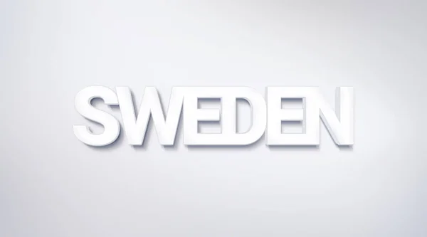 Швеция Текстовый Дизайн Каллиграфия Типографический Плакат Используется Качестве Фона Обоев — стоковое фото