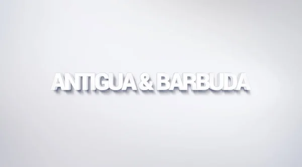 Antigua Barbuda Projekt Tekstu Kaligrafia Plakat Typografii Można Używać Jako — Zdjęcie stockowe