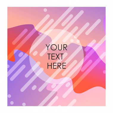 Tipografi vektör ile renkli arka plan