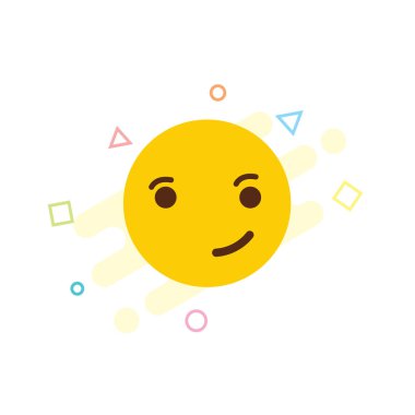Kızgın emoji simgesi tasarım, renkli vektör çizim