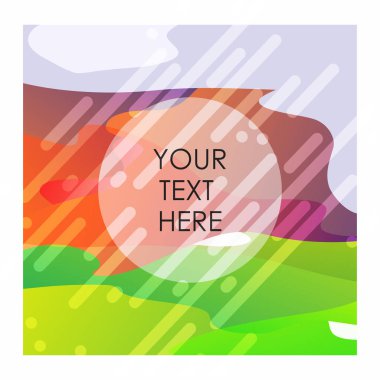 Tipografi vektör ile renkli arka plan