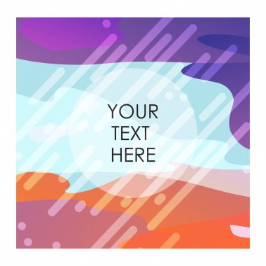 Tipografi vektör ile renkli arka plan