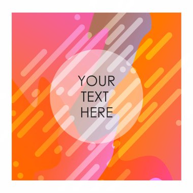 Renkli arka plan ile tipografi tasarlamak vektör