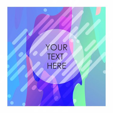 Renkli arka plan ile tipografi tasarlamak vektör