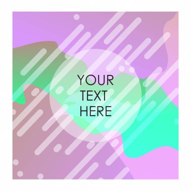 Tipografi vektör ile renkli arka plan