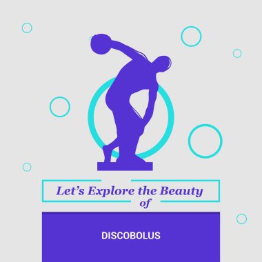 Let's Explore the beauty of Discobolus , Munich National Landmarks clipart