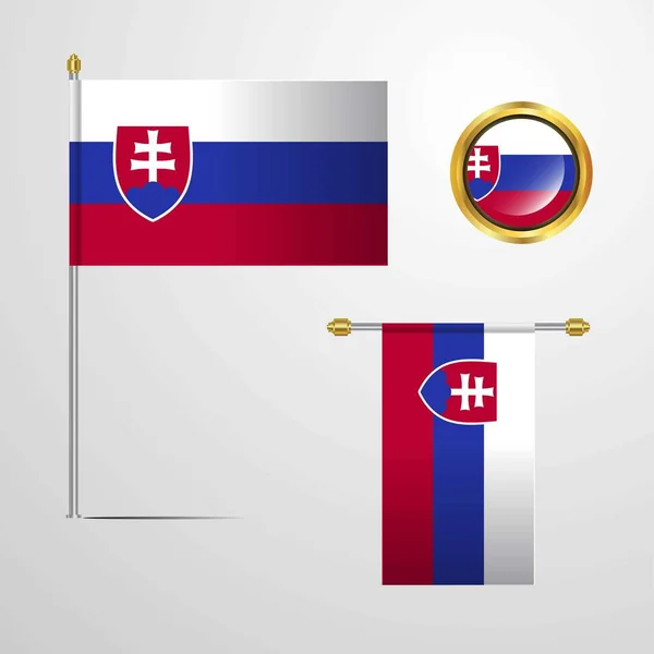 斯洛伐克标志图标向量例证 — 图库矢量图片