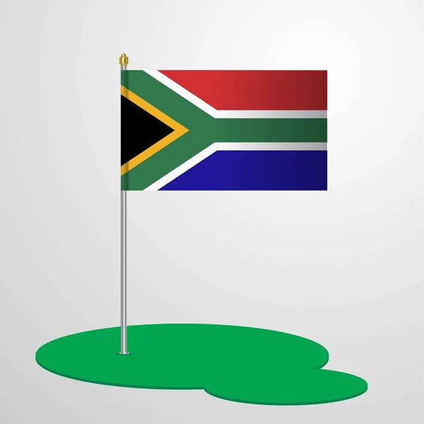 Bandera Sudáfrica Polo — Vector de stock