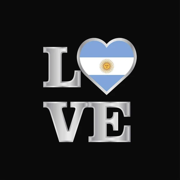 Дизайн Флага Аргентины Вектор Красивого Письма — стоковый вектор