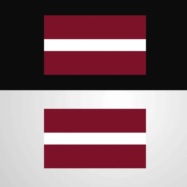 Дизайн Банер Прапор Латвії — стоковий вектор