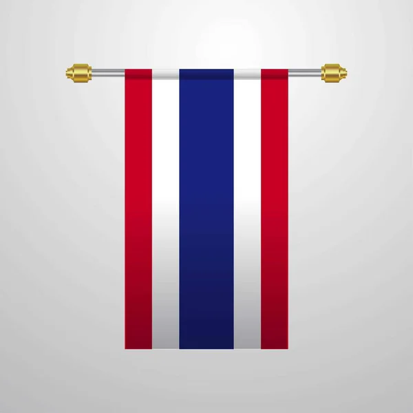泰国垂悬的旗子 向量例证 — 图库矢量图片