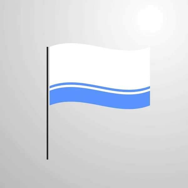 Altai Republic Waving Flag — Stock Vector
