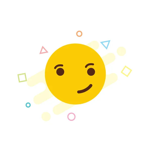 Design Ícone Emoji Irritado Ilustração Vetorial Colorida — Vetor de Stock