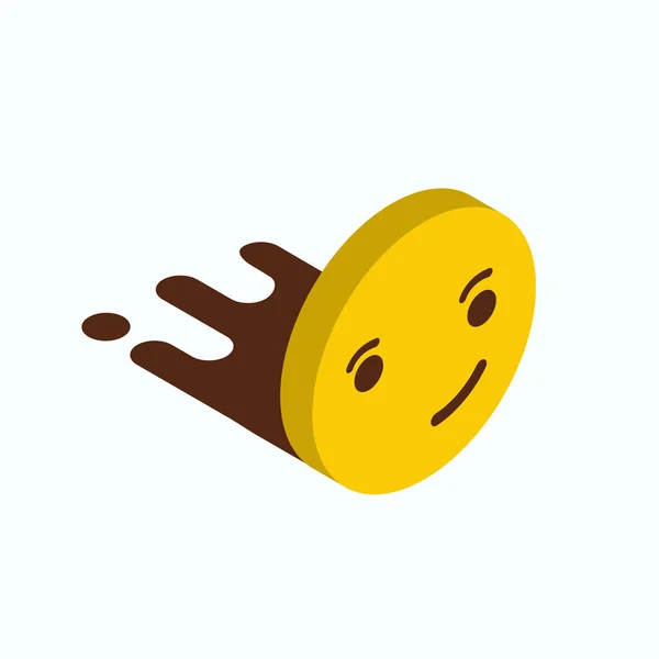 Zły Wektor Projektu Ikony Emoji — Wektor stockowy