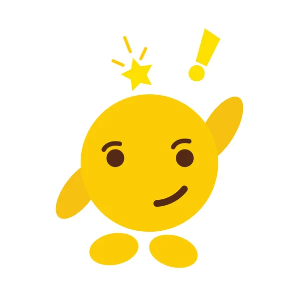 Design Ícone Emoji Irritado Ilustração Vetorial Colorida — Vetor de Stock