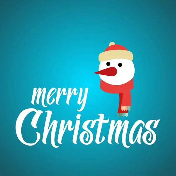 Tarjeta Felicitaciones Navideñas Con Diseño Creativo Tipografía Vec — Vector de stock