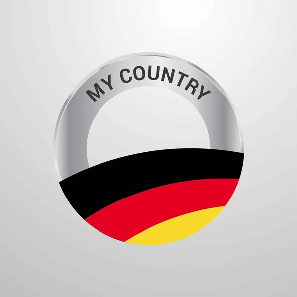 Germania Mio Paese Bandiera — Vettoriale Stock
