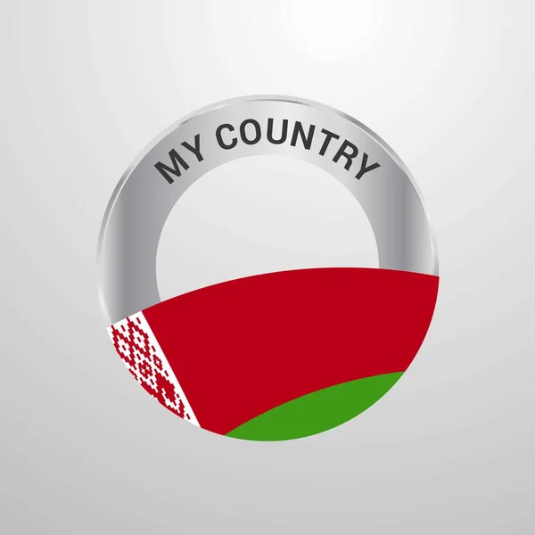Bielorrusia País Bandera — Vector de stock