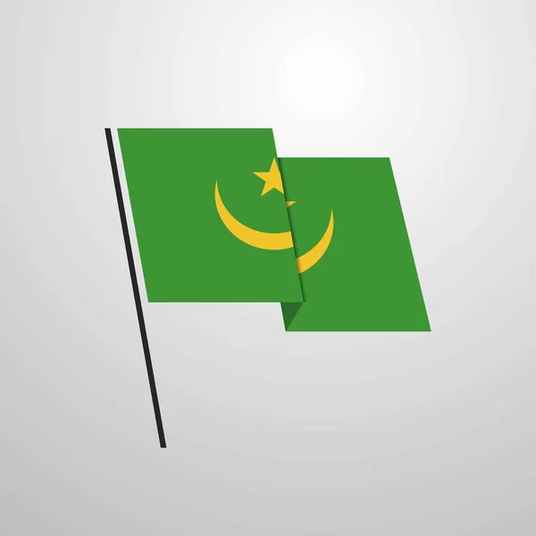 Прапор Мавританії Значок Векторні Ілюстрації — стоковий вектор