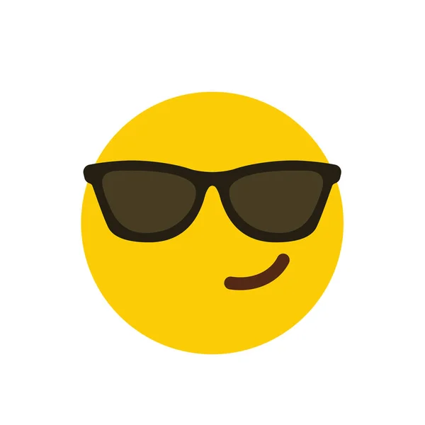 Attitude Emoji Icon Design Colorful Vector Illustration — Stock Vector