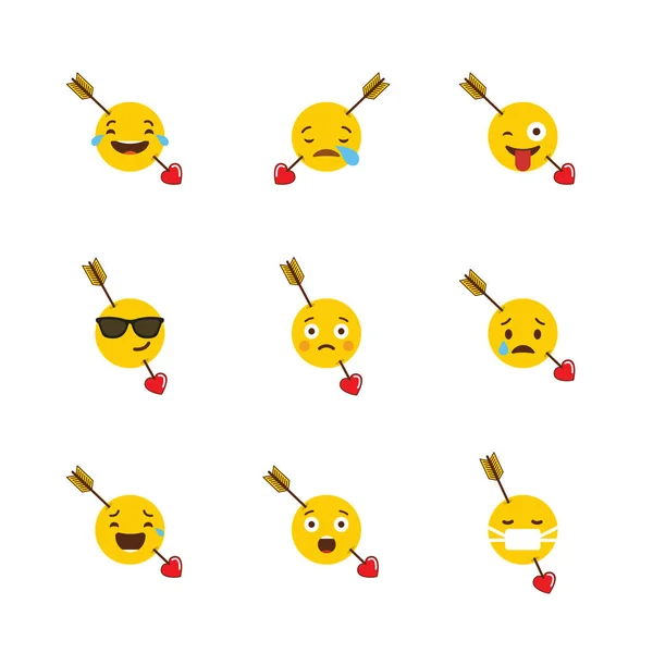 Emojis 디자인 — 스톡 벡터