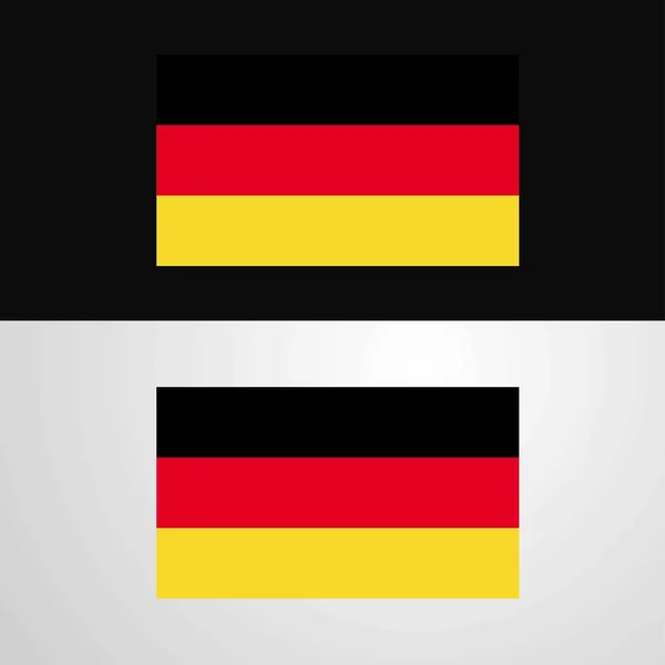 Alemania Bandera Diseño Banner — Archivo Imágenes Vectoriales