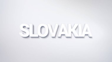 Slovakya, metin tasarım. hat. Tipografi poster. Duvar kağıdı arka plan olarak kullanılabilir