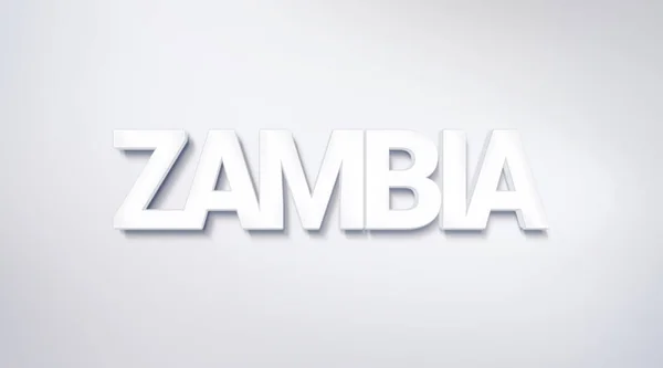 Zambia Diseño Texto Caligrafía Cartel Tipografía Utilizable Como Fondo Pantalla — Foto de Stock