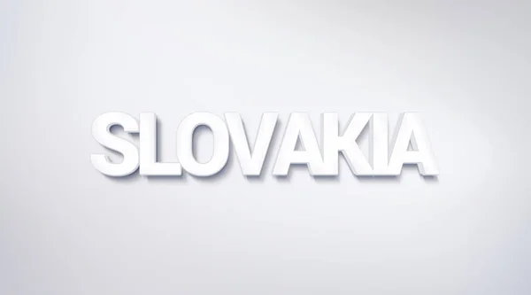 Slovakien Textdesign Kalligrafi Typografi Affisch Kan Användas Som Tapet Bakgrund — Stockfoto