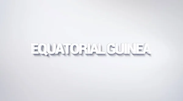 Guinea Ecuatorial Diseño Texto Caligrafía Cartel Tipografía Utilizable Como Fondo — Foto de Stock