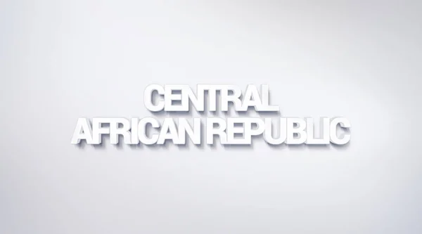 Közép Afrikai Köztársaság Szöveg Design Kalligráfia Tipográfia Poszter Használható Mint — Stock Fotó