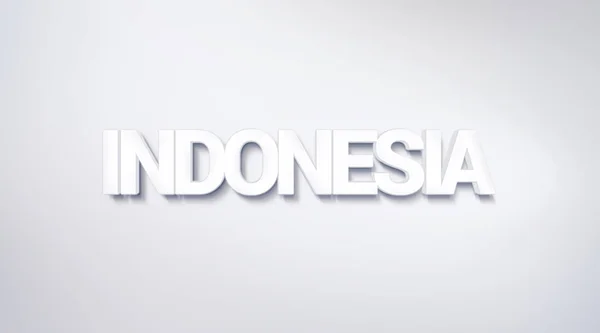 Indonesia Diseño Texto Caligrafía Cartel Tipografía Utilizable Como Fondo Pantalla — Foto de Stock